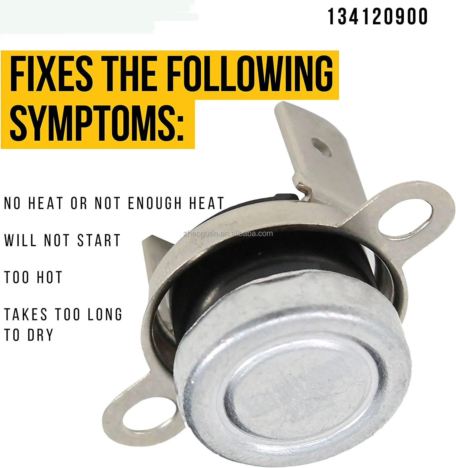 134120900 Dryer Temperature Switches Limiter Fit For Frigidaire Electrolux Dryers Replacement