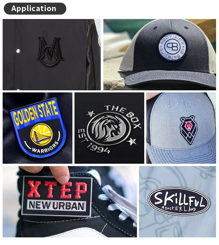 Custom Design Letters High Frequency Embossed Brand Label 3d Tpu Logo