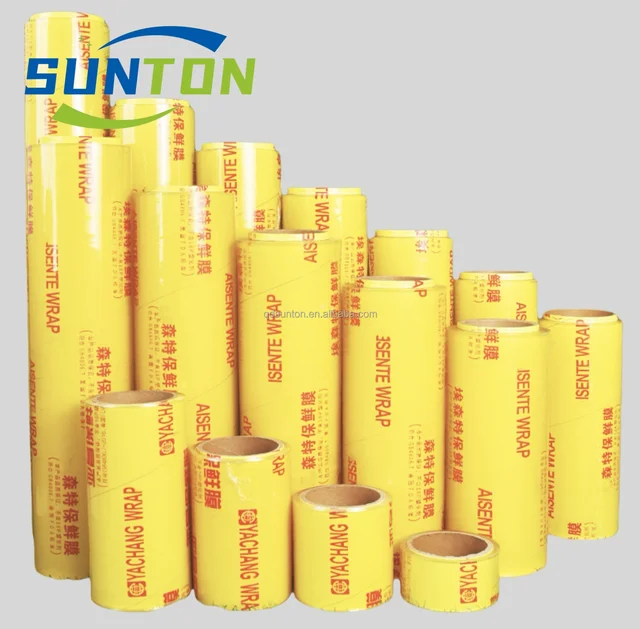 Food Wrap Plastic Film pvc Cling Film Fruits and Vegetables Strech Film Jumbo Roll