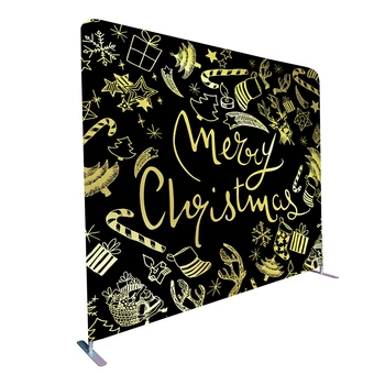 Factory Sale Custom Size 8ft Trade Show Advertising Banner Tension Fabric Display Portable Backdrop Stand