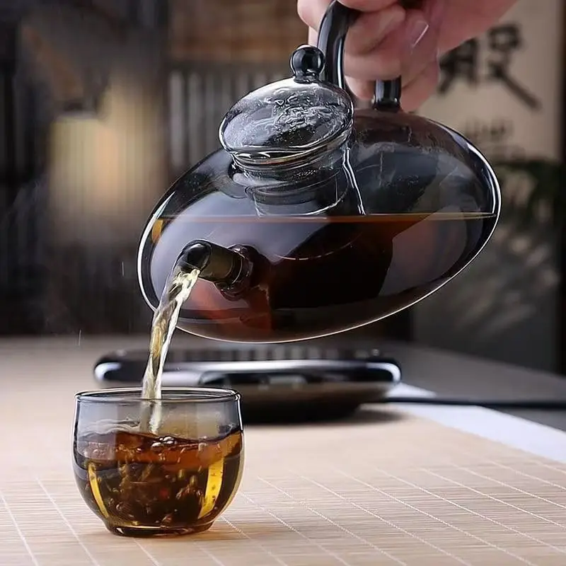 520ml Ceramic Glass Teapot with Infuser Coffee and Tea Pot with Stove Safety Box Packed Kettle for Home Use Wholesale Selling