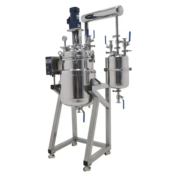 Valuen 10L Chemical Chiller Reactor 100l Electrical Reactor Stainless Steel Steam Heating Jacketed Reactor