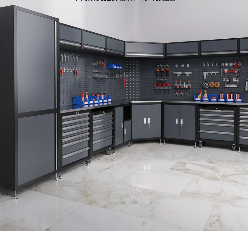 Workshop Garage Workstation Modular Workbench Tool Cabinet Garage Workbench Tool Chest Workbench