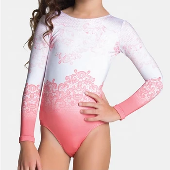 Custom Made Gymnastics Long Sleeve Sparkle Sublimated Atticve Price Leotard