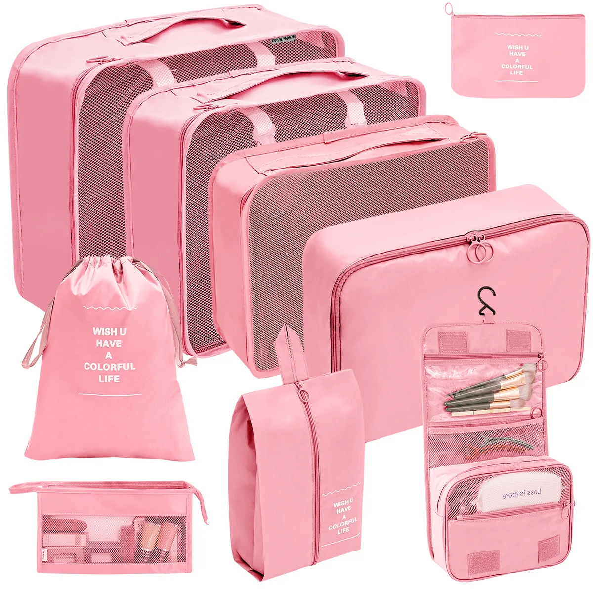 Wholesale Custom Clothes Travel Luggage Foldable Packing Storage Box Organizers for Travel Accessories