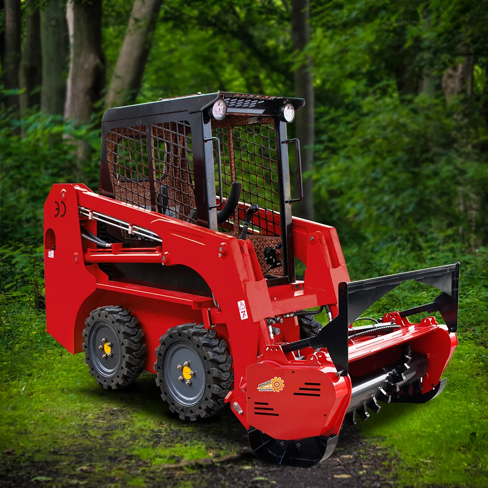 FREESHIPPING Forestry Mulcher Mini Skid Steer Loader Shandong Machinery 36 46  72 Mulcher
