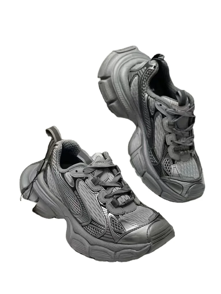 Retro Vintage Thick Sole Height Increasing Lightweight and Breathable Running Shoes