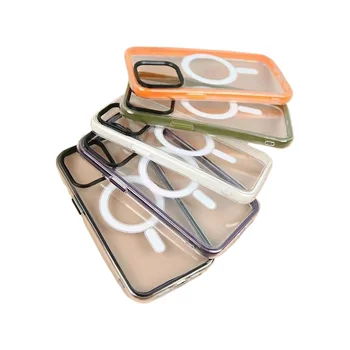 Magentic Wireless Charger Shockproof Phone Case for iPhone 15 14 Pro Max Perfect Fit Mobile Phone Case