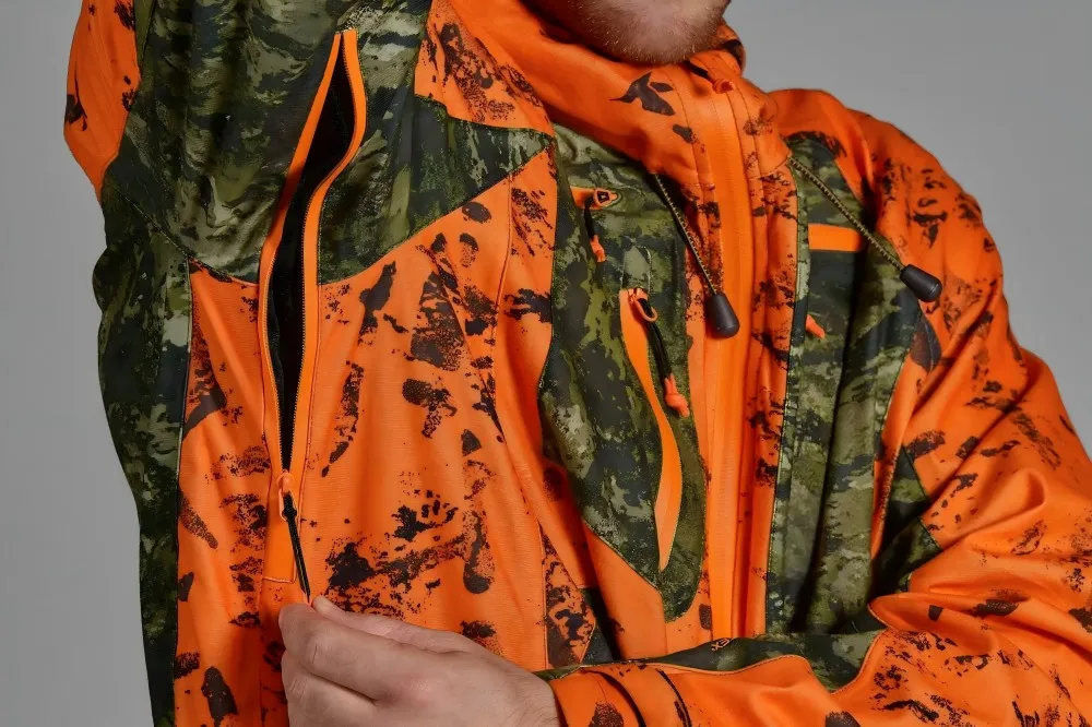 CONMR Functional Pockets Safety Design Hunting Jacket, High Visibility Camouflage Tactical Apparel OEM Custom Logo