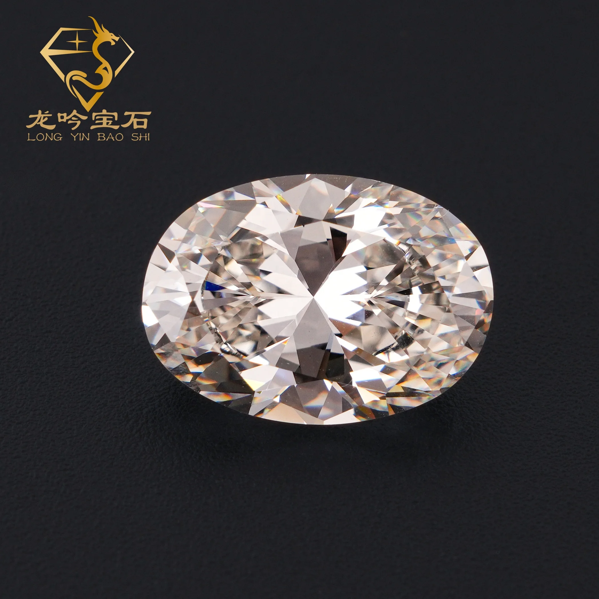 Synthetic Diamond Loose Cubic Zirconia Orange Color CZ Stones