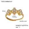 Txa533-white zircon ring-no 7
