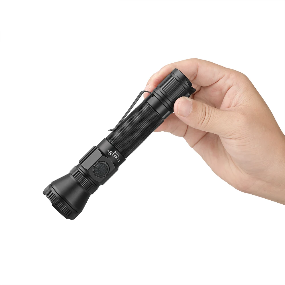 TrustFire T15R High Power 2350LM LED Climbing Torch Light 310M Long Distance IP68 Waterproof USB C 18650 Tactical Flashlight