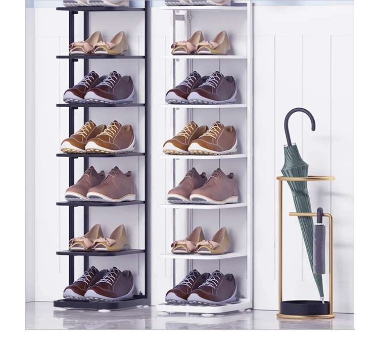 Hogar y decoración Almacenaje y organización Almacenamiento de calzado Estante de zapatos de buzón almacenamiento de zapatos decorativos personalizados estante de zapatos de 3 capas de metal 