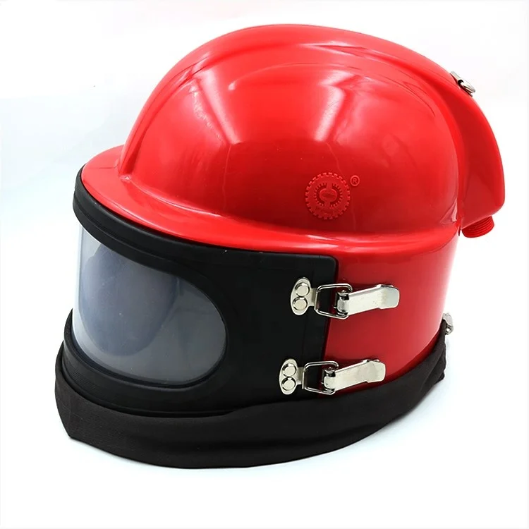 Sandblasting Helmet Vinyl Cape Sandblaster Hood for Portable Sandblasting Pot Safety Blasting Helmet