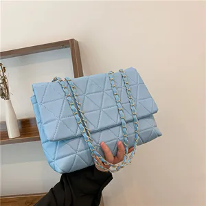 Trending Products 2023 New Arrivals Quilted High Capacity Leather Solid Color Design Bag Womens Tote Bags Purses and Handbags