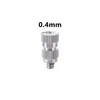 Silver - 0.4mm Hole