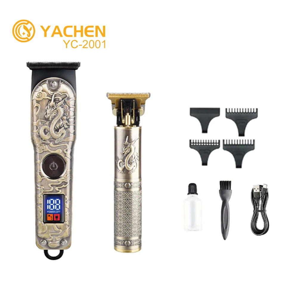 YACHEN YC-2003 Professional Hair Clipper Set - Titanium-Coated