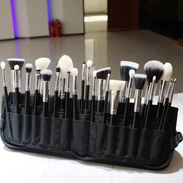 High Quality Private Label 25 pcs New Arrival Makeup Brush Set with Fan Brush - Image 2