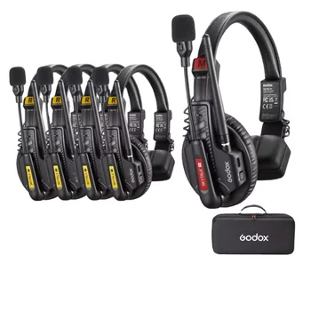 Godox SkyTalk Air 2.4GHz 3G POC Wireless Intercom System 500mm with Noise Free Design for Group Communication and Film Crews