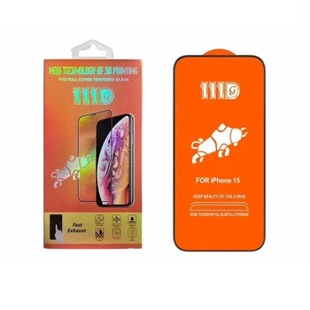 Wholesale Factory Price High quality HD Clear Full Coverage 111D Tempered glass screen protector For Iphone 14 15 Mini Pro Max