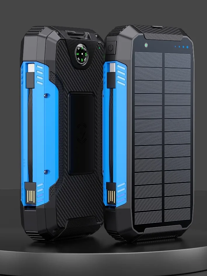 New Products 2022 Solar 50000mah Powerbank Fast Portable Wireless