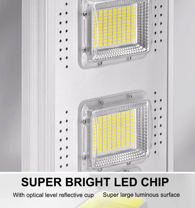 Lampadaire solaire d'ext&eacute;rieur &agrave; LED Unilumin avec t&eacute;l&eacute;commande &agrave; 360 degr&eacute;s, 80 W, 60 W, 1&nbsp;000 W, 160 W, 500 W, 200 W, 170 lm/W, tout-en-un