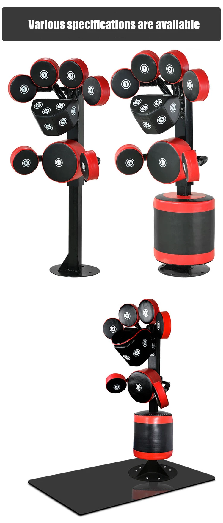 Kicking Boxing Bag Stand & Punching Pad - Durable Strength Training ...