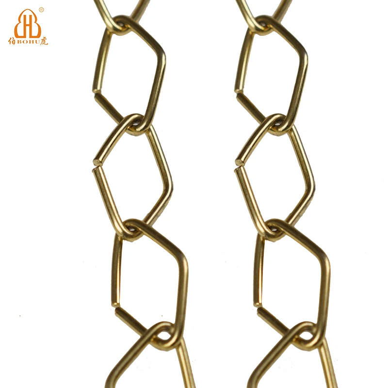 BOHU OEM Accepted fashionable decorative chains metal chain accessories stainless rhombus chain