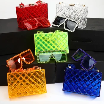 purses for women 2022 handbags matching purse and glasses set bulks of women sunglasses and purse set