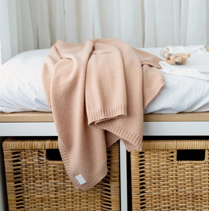 Super Soft Pure Cashmere Blanket Newborn Baby Cashmere Swaddle Wrap