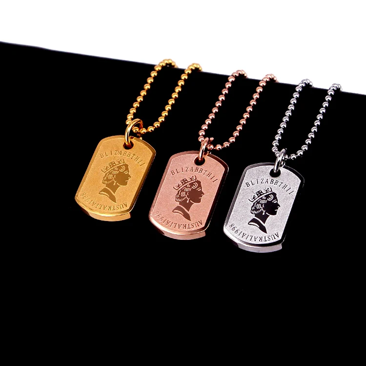 Creative Dog Tag Necklace Design 