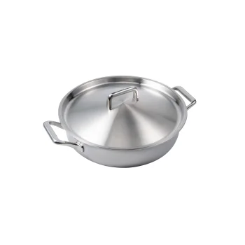 28 cm commercial/home catering frying pan stainless steel pan cooking pan