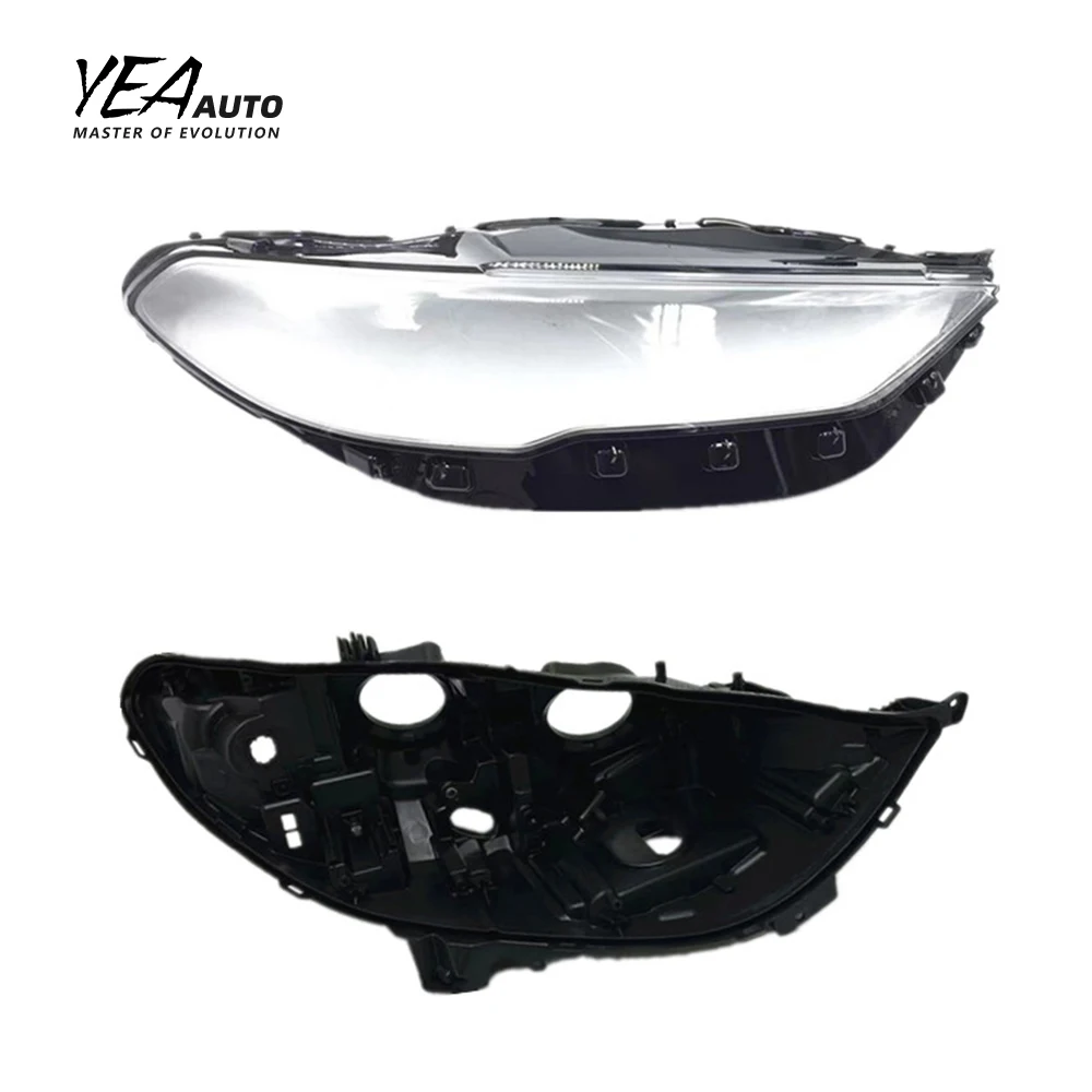 Car headlight cover lens glass lampshade cover lens for Ford Ecosport focus mondeo mustang light lens cover housing back base