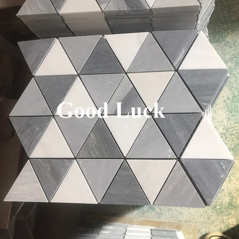 Hot Sale Color Mixed Triangle Mosaic Bathroom Tile Kitchen Backsplash