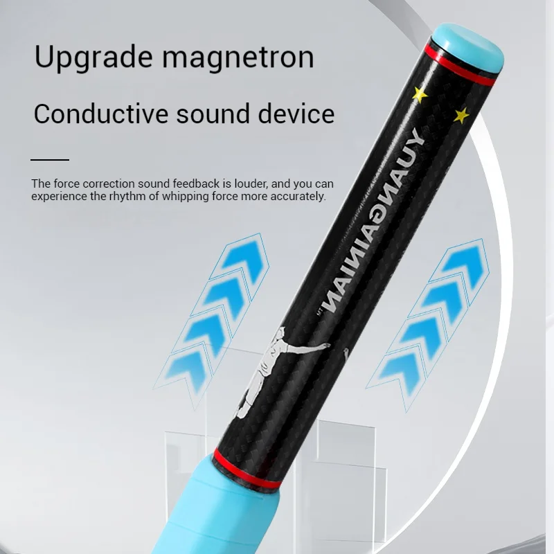 Moojay TD1 Badminton Racket Power Trainer with Magnetic Resistance 33N Swing Trainer, Sound Feedback for Correct Technique PP Handle, for Training, Fitness, and Professional Use