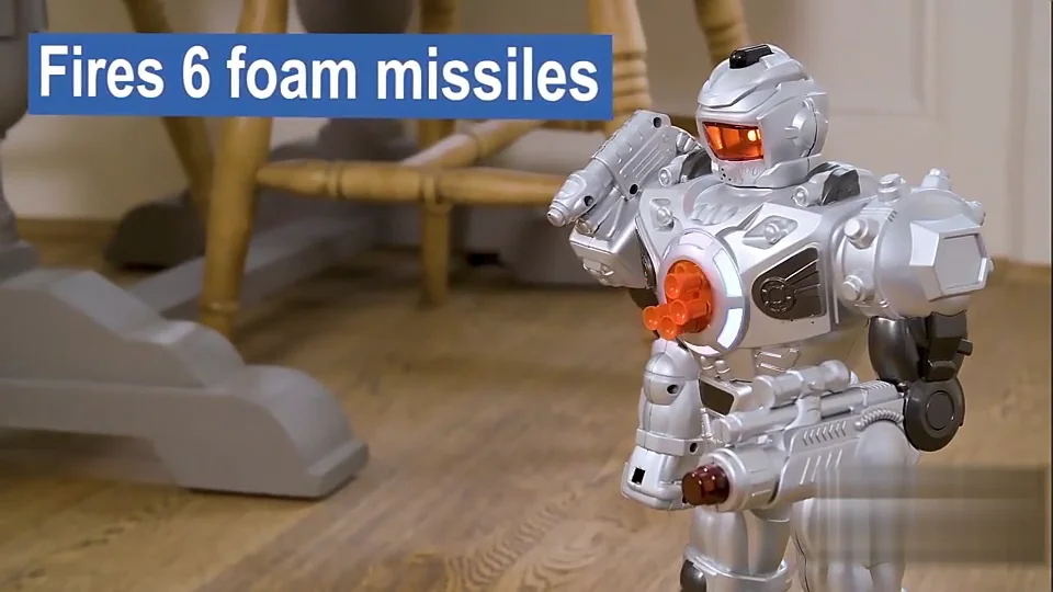 Educational Big Remote Control Fighting Robot Shooting Soft Missiles