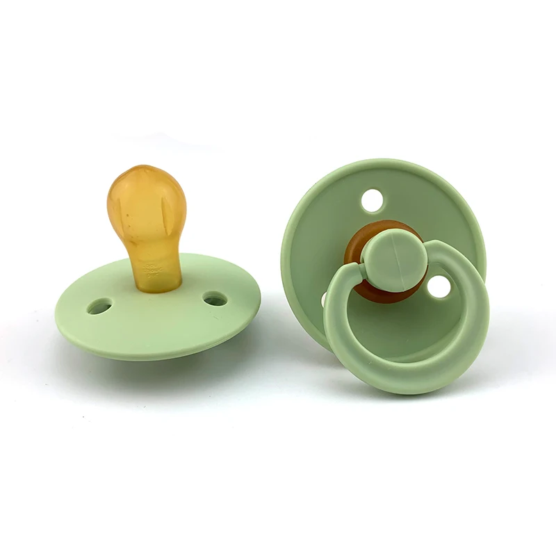 Amazon Hot sell rubber pacifier natural latex pp pacifier feeder for children