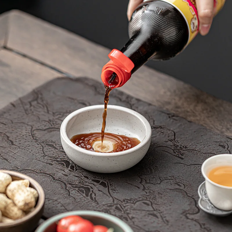 Harmony Restaurant Various Color Cheap Coarse Pottery Spice Condiment Ceramic Japanese Soy Sauce Dish