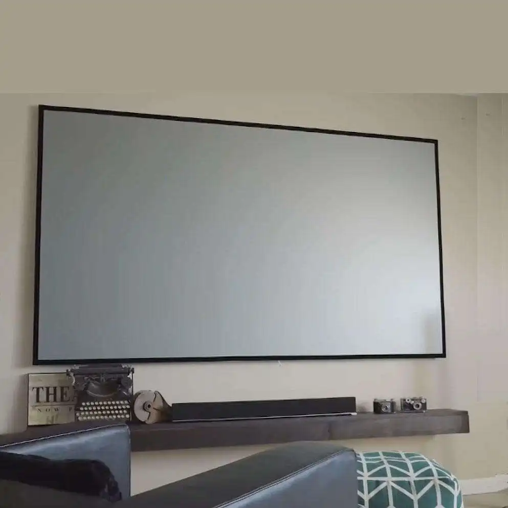 New Design Factory Direct Sales New 120 Inch Soft PVC White Integrated Projection Screen Projector Screen