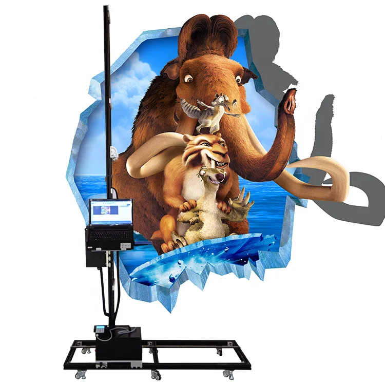 Factory Price Outdoor 3D Direct to Wall Printer Plaster Brick Painted Glass Wallpen Robot Machine