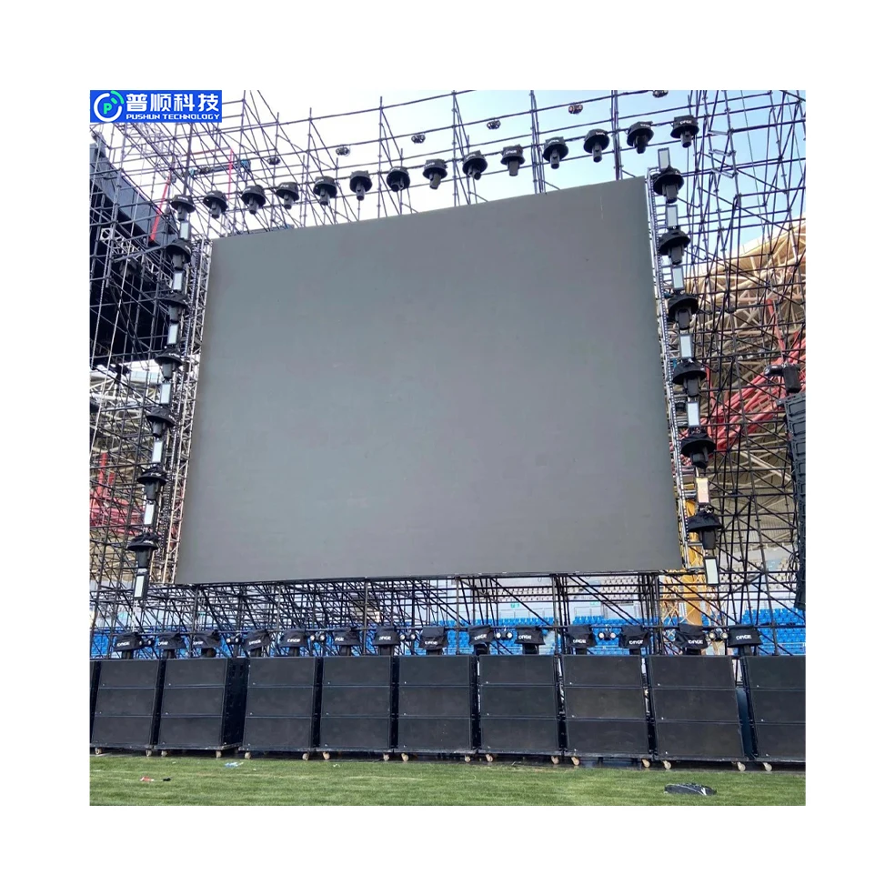 Pushunled Easy Installation Rental Led Display  Six Video Girl  Led Display Screen 3D Advertising Pantalla