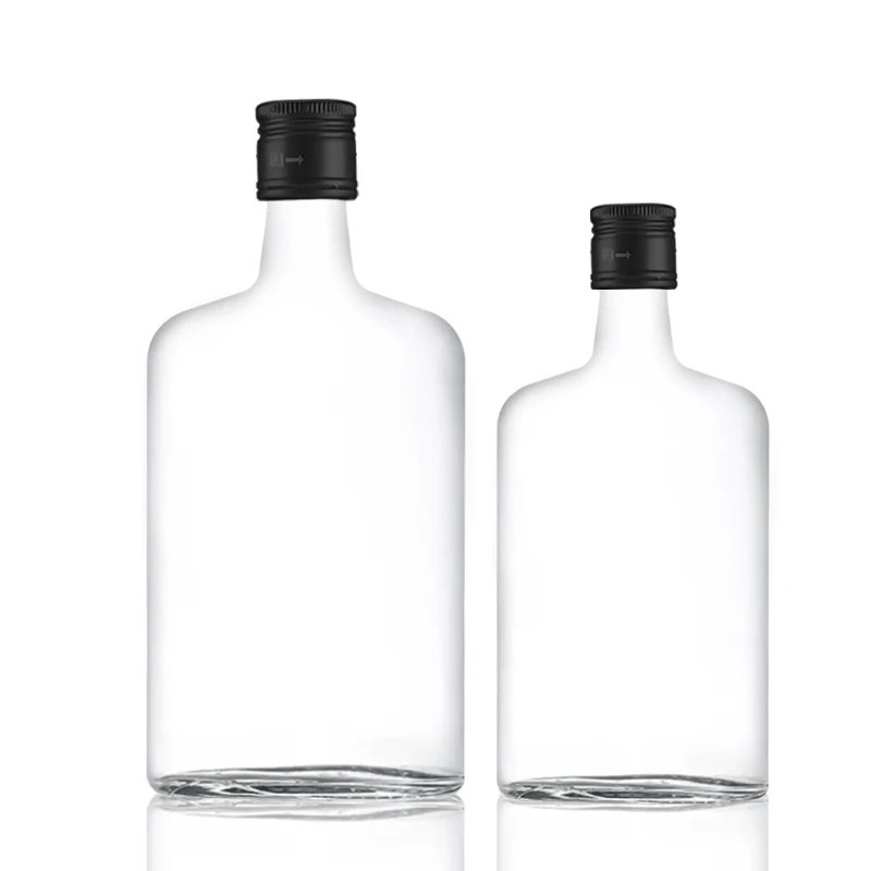 Großhandel 380ml 750ml Wein Wodka Tequila Glasflasche zur Aufbewahrung von Whiskey
