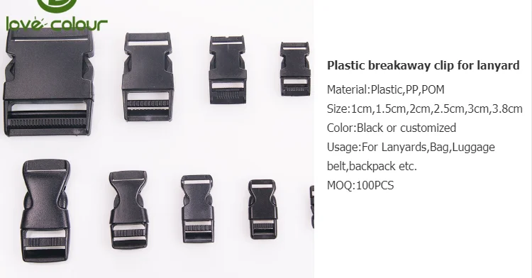 wholesale plastic breakaway clasp/plastic breakaway clip