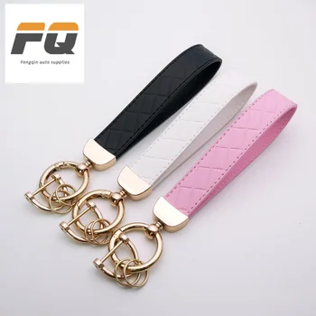 High-End Leather Key Chain with Plus Long Design Creative Anti-Loss Waist Hanging for Men & Women Fashionable Interior Accessory