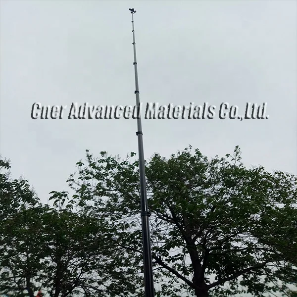 20m 18m Carbon Fiber Telescopic Pole With Threads Twist Lock/cner Fruit ...