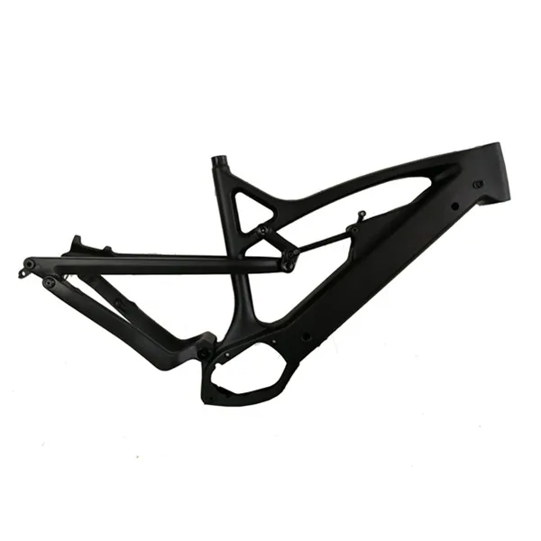 High-Modulus for Toray T700 T800 27.5er Full Suspension MTB E-Bike Frame with SHIMANO M8000 Motor System Internal Cable Routing