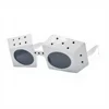 white Dice glasses