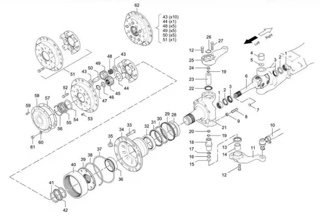 MAN  HANDE HDM9t  06.56279.0029  Half shaft oil seal  SHACMAN  Steering drive axle  6*6 8*8 4*4