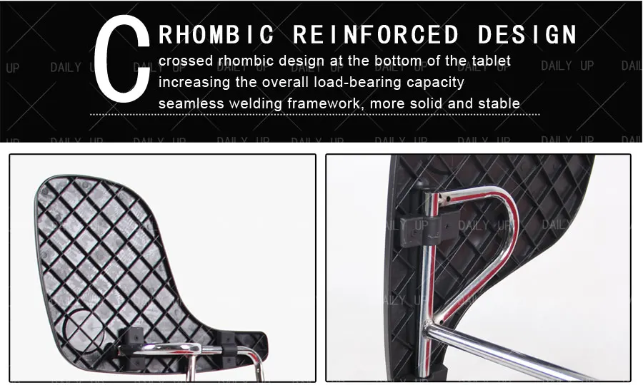 Fabric Padded School Chair Training Chair with Writing Tablet Stackable Conference Tablet Chair Wholesale