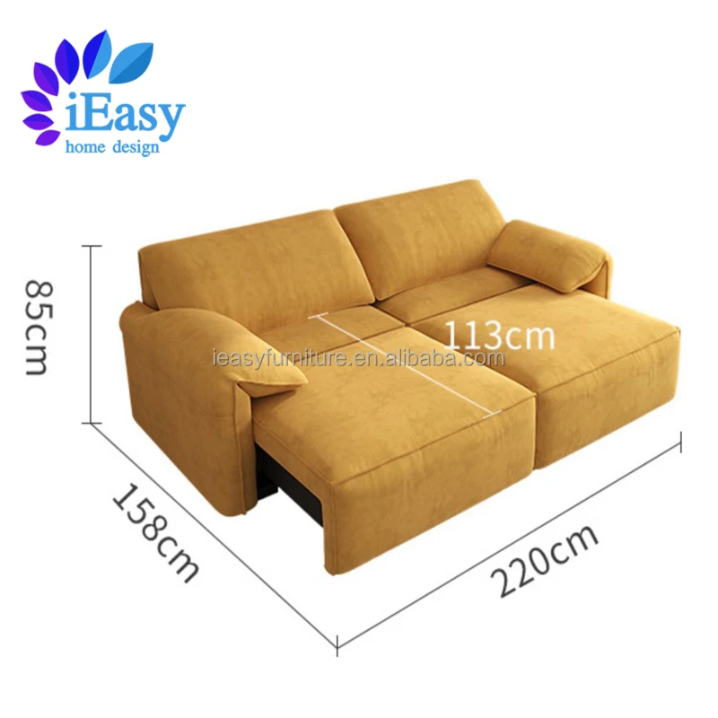 Ieasy Furniture Fabric Modern Recliner Sleeper Couch Modern Italian
